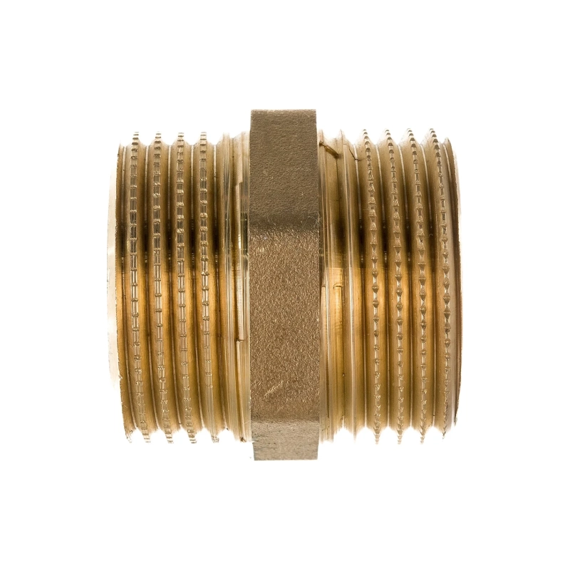 Л Ниппель 1 нар/нар латунь LD