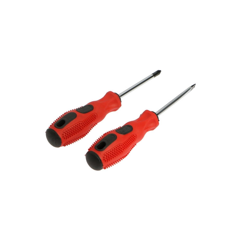 СЛ Набор отверток ЛОМ, магнит, двухкомп. рукоят., PH2/SL6 х 75 мм, 2 шт. (5429974)