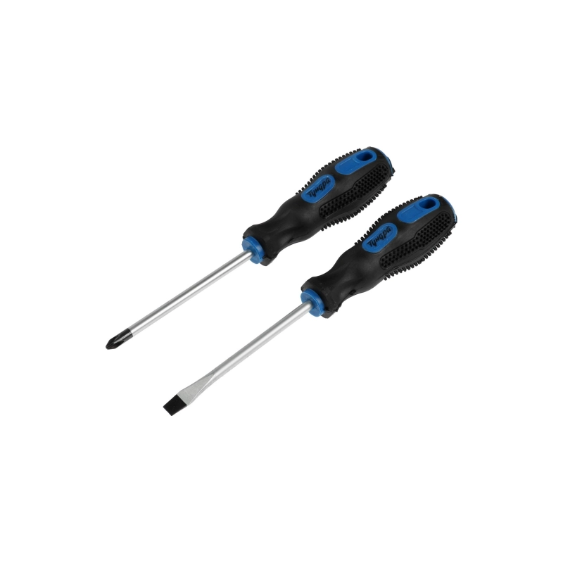 СЛ Набор отверток ТУНДРА, PH2/SL6 х 100 мм (2 шт.) (4775820)