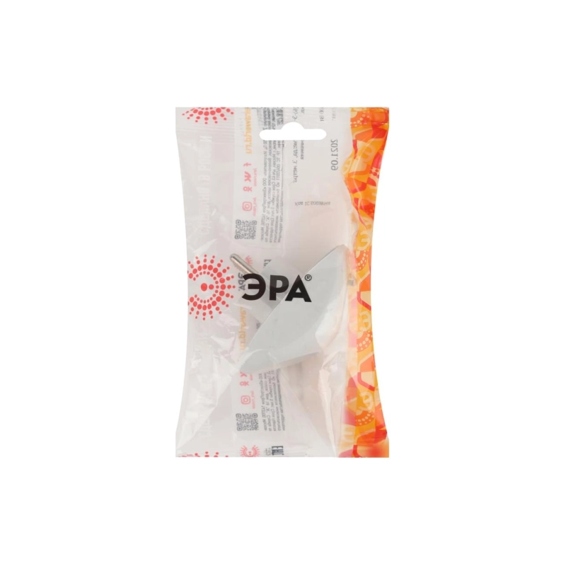 Тройник ЭРА SPx-2-W 2гн белый