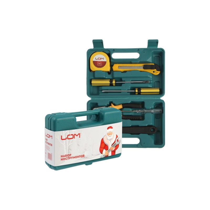 СЛ Набор инструментов в кейсе LOM, подароч. упак., 7 предм (7143900)