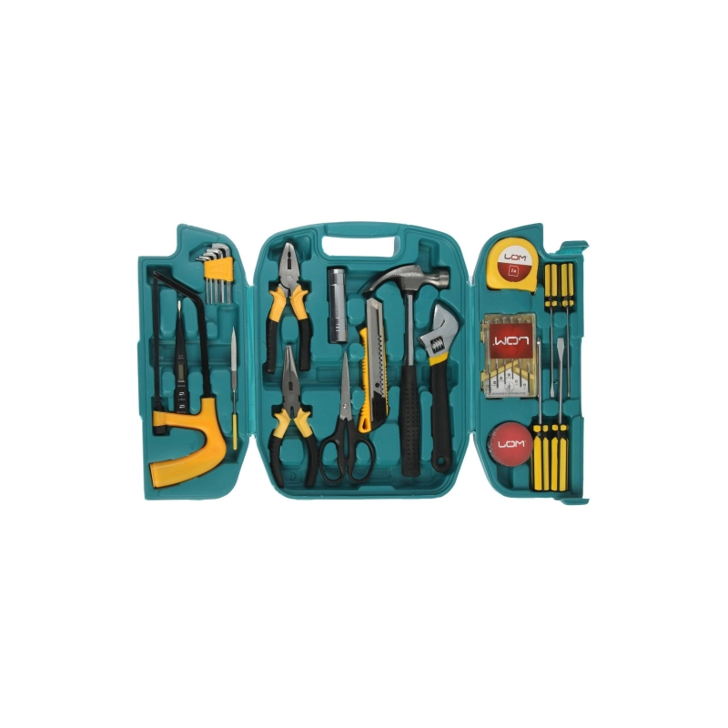 СЛ Набор инструментов в кейсе LOM, подароч. упак., 27 предм (7143897)