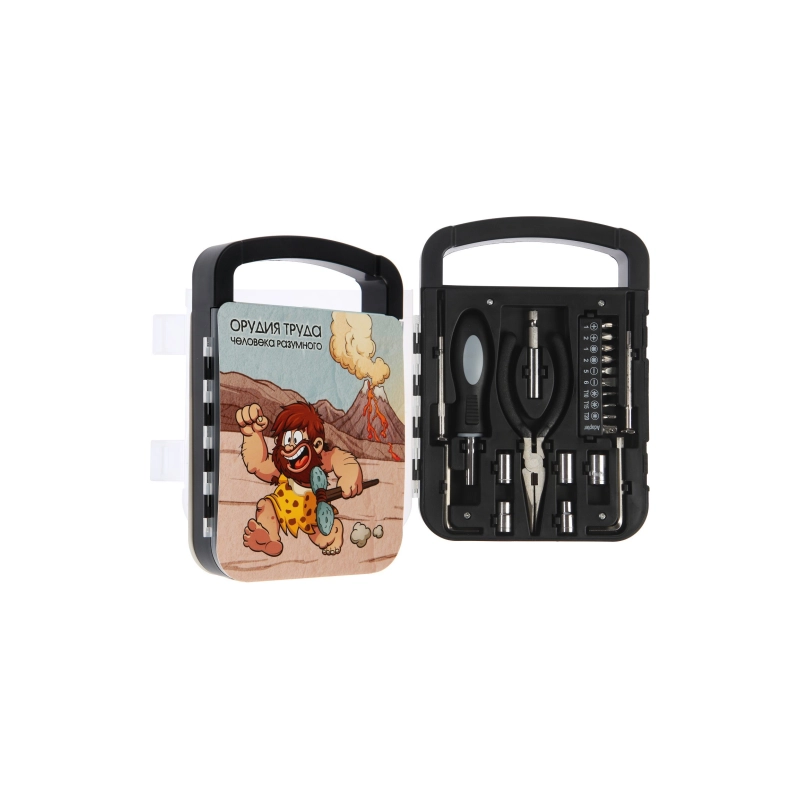 СЛ Набор инструм в кейсе TUNDRA, подароч пласт кейс, 22 предм (7379050)