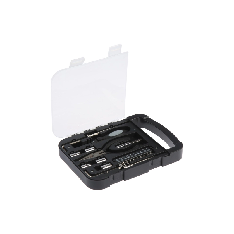 СЛ Набор инструм в кейсе TUNDRA, подароч пласт кейс, 22 предм (7379050)