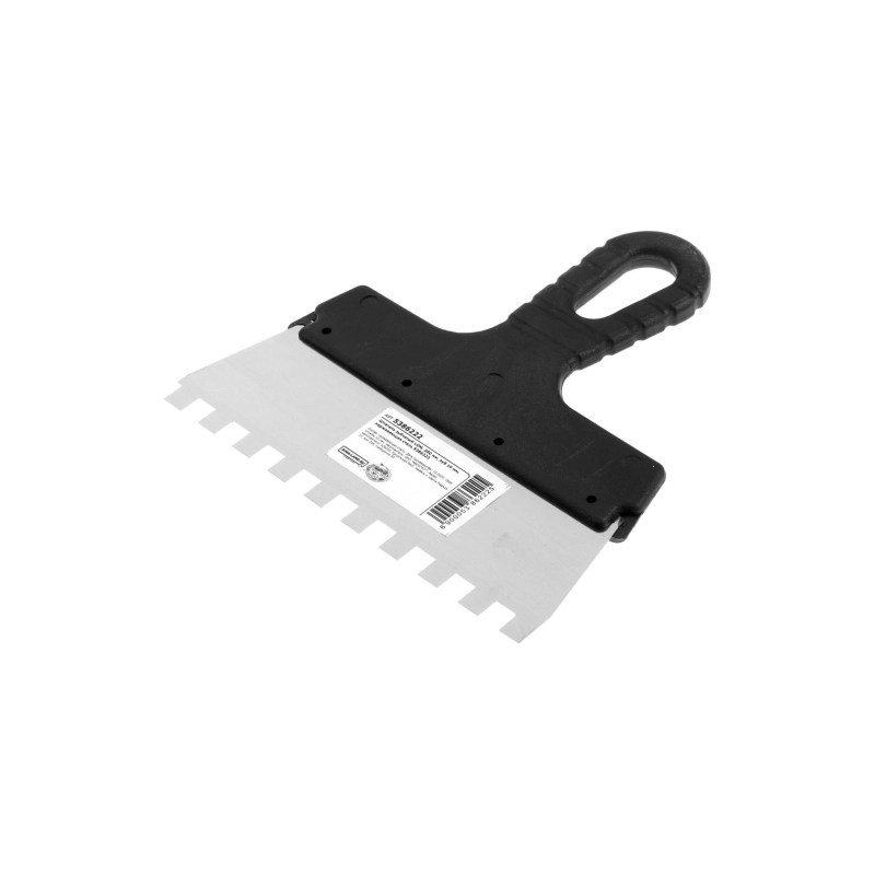 СЛ Шпатель зубчатый ЛОМ 200мм,зуб10мм нерж.сталь (5386222)