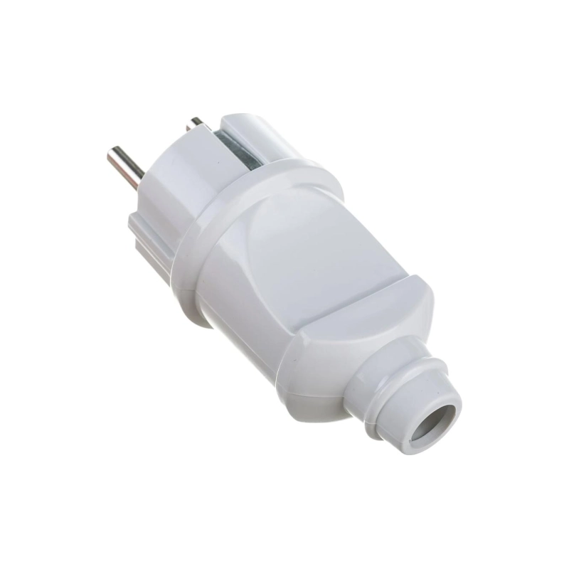 Вилка ЭРА c/з 16А Vx2-W, бел.