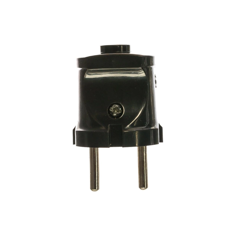 Вилка ЭРА с/з 10А Vx1-B, черн.