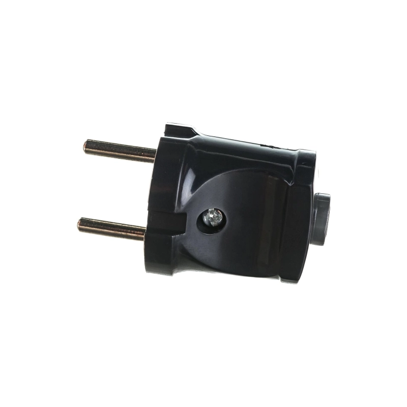 Вилка ЭРА с/з 10А Vx1-B, черн.