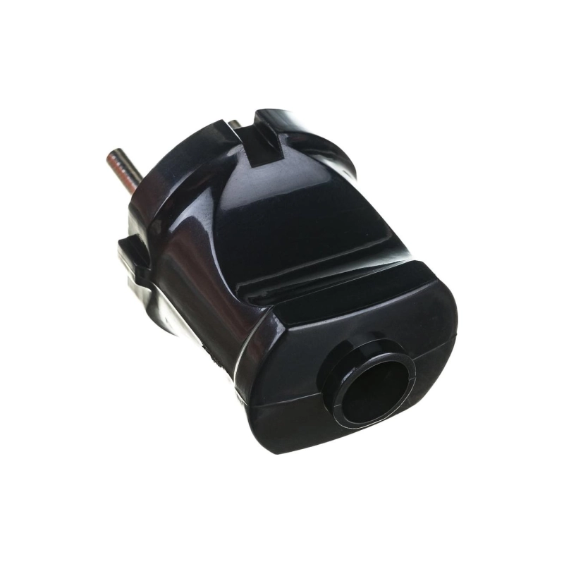 Вилка ЭРА с/з 10А Vx1-B, черн.