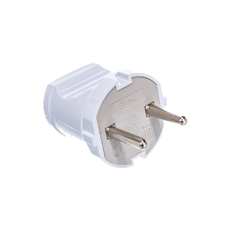 Вилка ЭРА с/з 10А Vx1-W белая