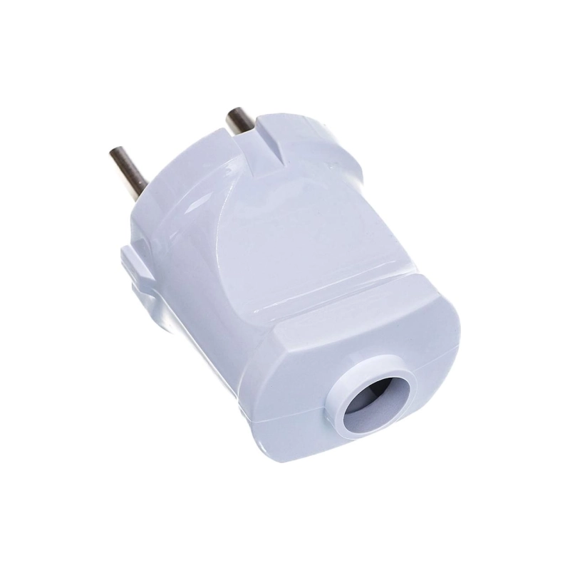 Вилка ЭРА с/з 10А Vx1-W белая