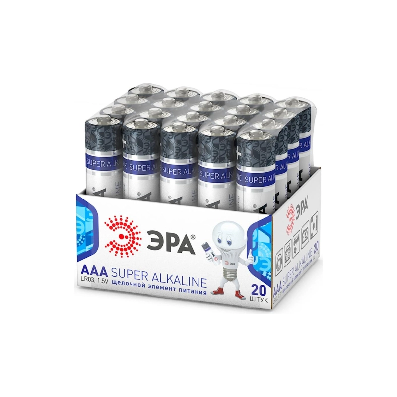 Батарейка ЭРА LR03-20 bulkSUPER