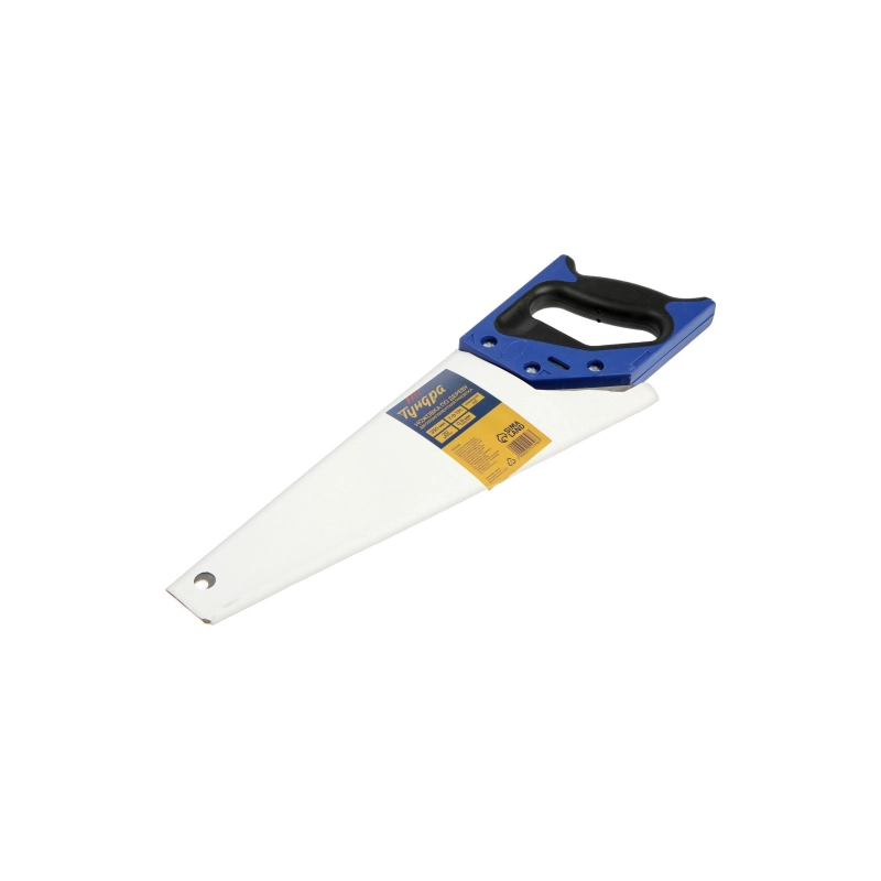 СЛ Ножовка по дереву ТУНДРА, 2К рукоятка, каленый зуб, 7-8 TPI, 350 мм (5155398)