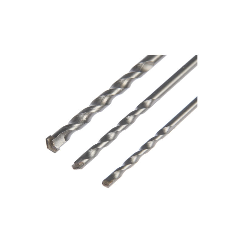 СЛ Набор сверл по бетону ТУНДРА, цилиндр. хвостовик, 5-6-8 мм (3 шт) (2580609)