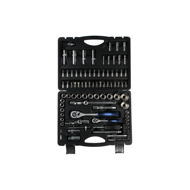 СЛ Набор инструментов в кейсе ТУНДРА, автомобильный, CrV, 1/2