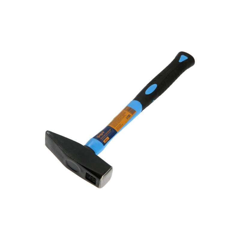 СЛ Молоток слесар. ТУНДРА, квадр. боек, фиберглас. обрезин. рукоятка, 800г (881990)