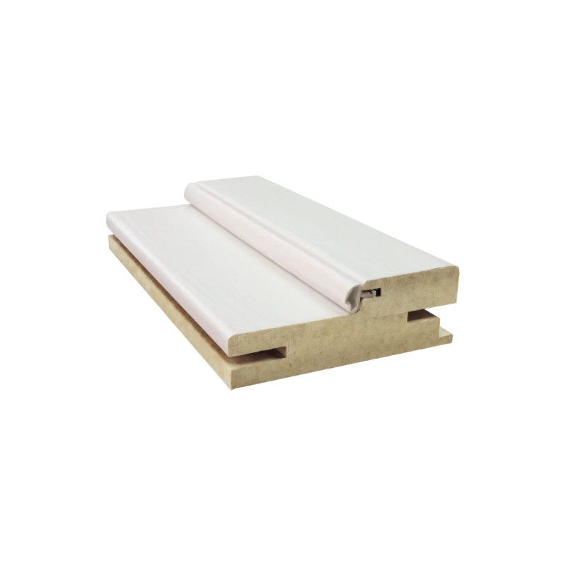 Стоевая коробки ЭКОШПОН №636/9-У Монте белый (ТЕЛЕСКОП) (75мм)