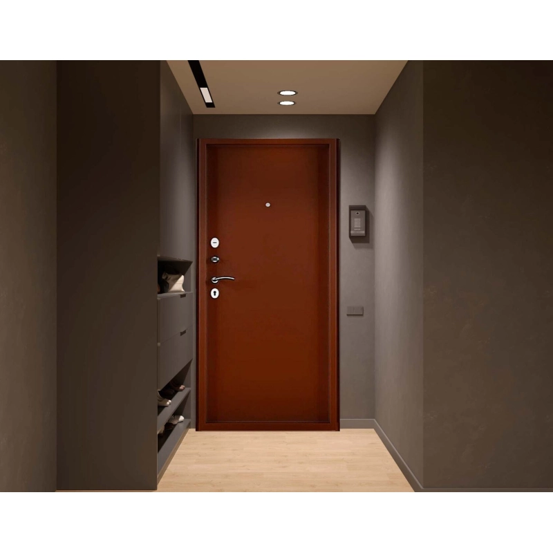 Дверь входная ТИТАН-2050/860R мет/мет.антик медь (аналог Практик)