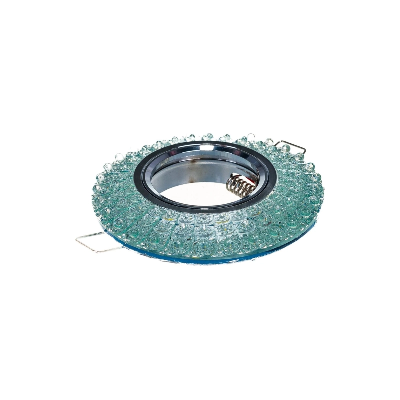 Св-к ЭРА DK LD2 SL/WH декор со светод.подсв белый,прозрачный