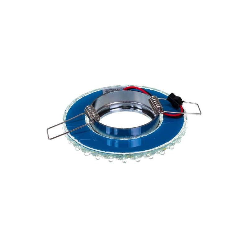 Св-к ЭРА DK LD2 SL/WH декор со светод.подсв белый,прозрачный