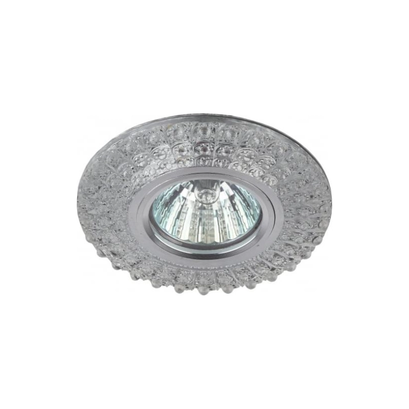 Св-к ЭРА DK LD2 SL/WH+PU декор со светод.подсв. фиолетовый+бел, прозрачный