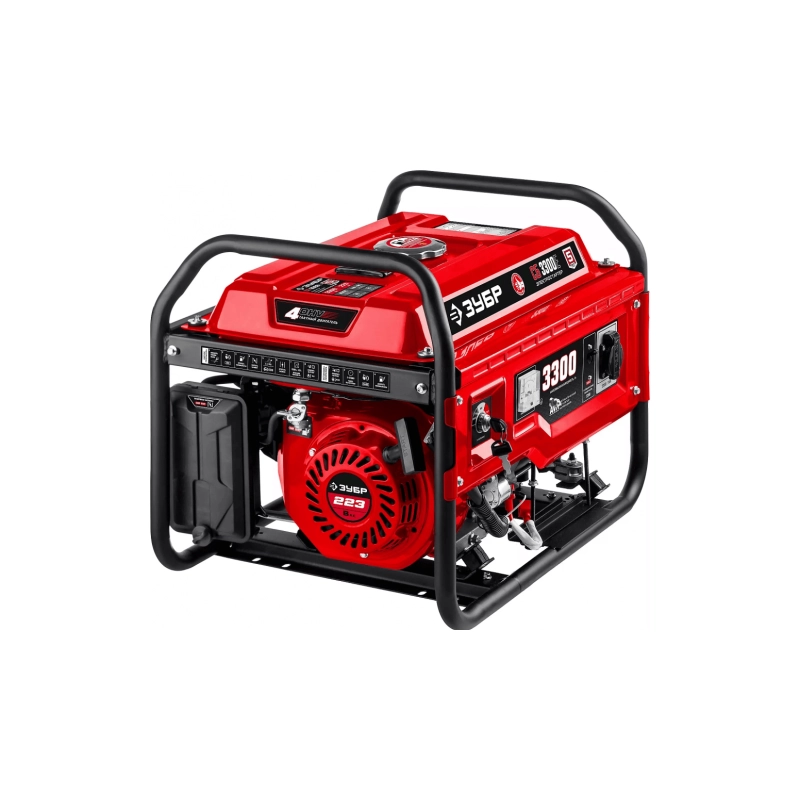 Бензиновый генератор с электростартером 3300Вт ЗУБР (СБ-3300Е)