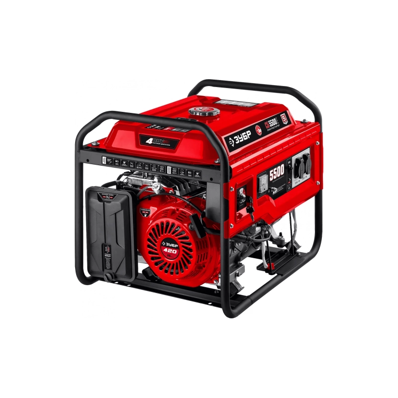 Бензиновый генератор с электростартером 5500Вт ЗУБР (СБ-5500Е)