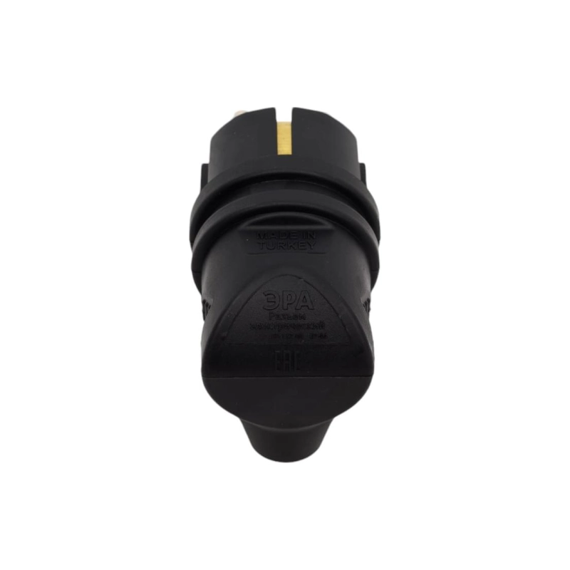 Вилка ЭРА V9(В) IP44 с/з 90* 16А каучук, черн.