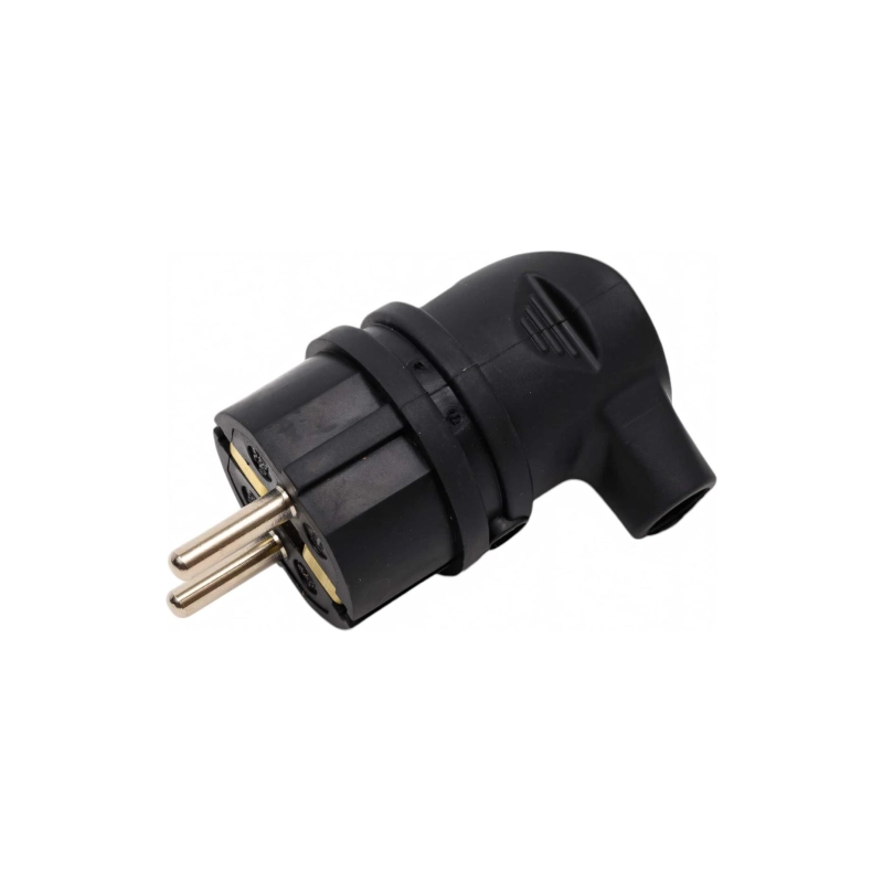 Вилка ЭРА V9(В) IP44 с/з 90* 16А каучук, черн.