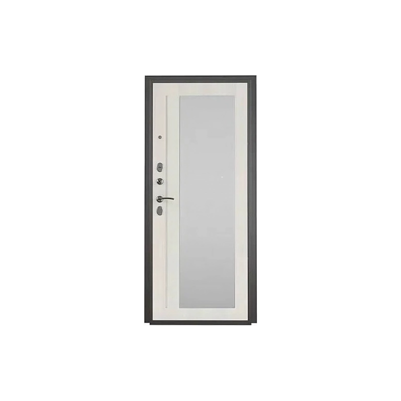 Дверь входная ТИТАН-2050/860R Зеркало графит