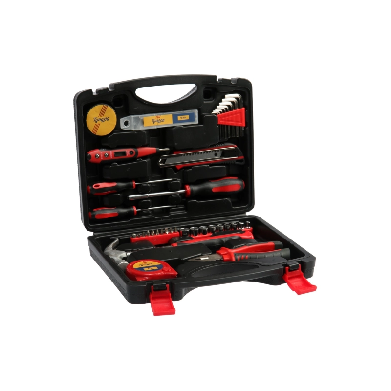 СЛ Набор инструментов в кейсе ТУНДРА, универс., 46 пред. (1935479)