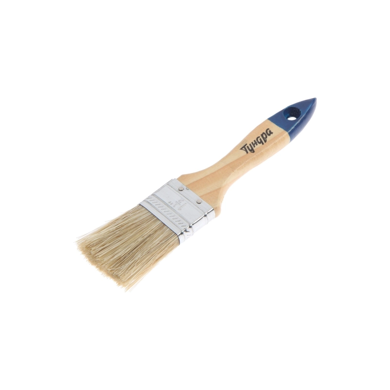 СЛ Кисть плоская TUNDRA, натур щетина, дерев рукоят 1.5