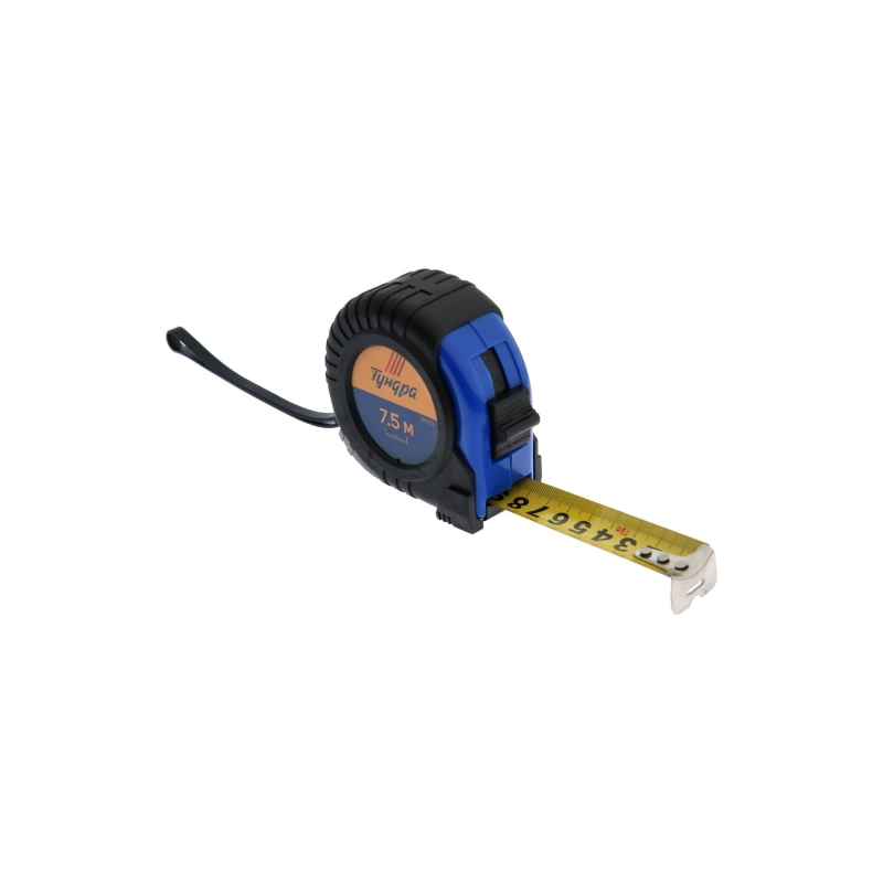 СЛ Рулетка ТУНДРА, обрезин. корпус, 7,5 м х 25 мм (881703)