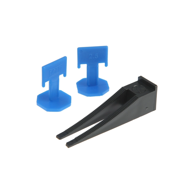 СЛ Система выравн. плитки ЛОМ, 1 л, Зажим 2,5 мм + Клин (50 шт./50 шт.) ведро (9103900)