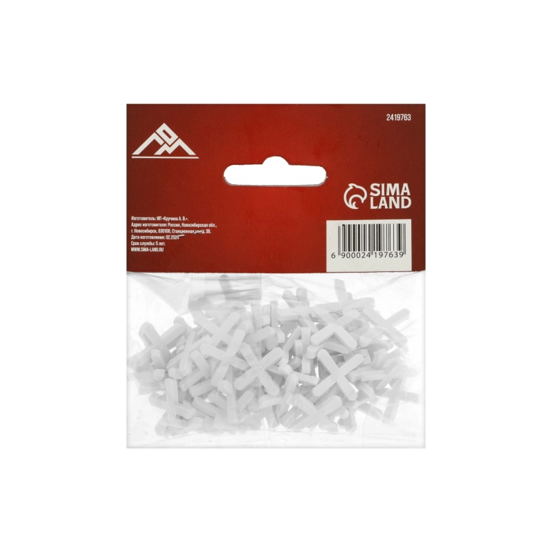 СЛ Крестики д/плитки ЛОМ, 3.0 мм (80 шт) (2419763)