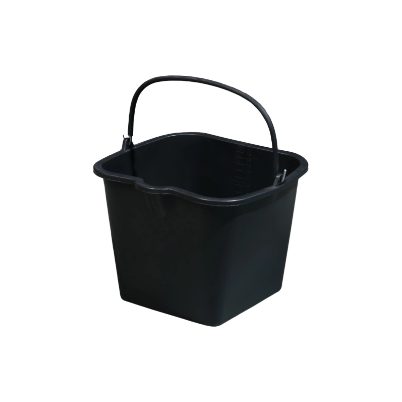 СЛ Ведро строительное ТУНДРА 16л, квадратное с носиком, резинопластик (4585349)