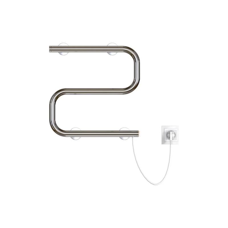 Полотенцесушитель электрический ZOX S 40*40 (кноп.выкл. 100Вт)