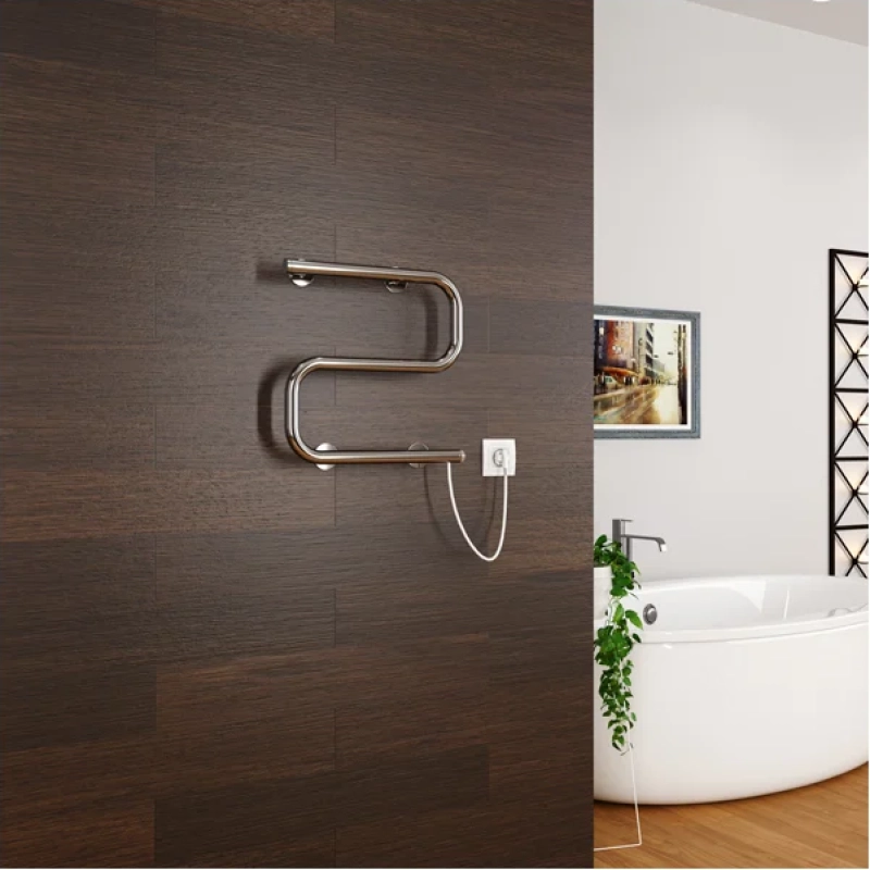 Полотенцесушитель электрический ZOX S 40*40 (кноп.выкл. 100Вт)