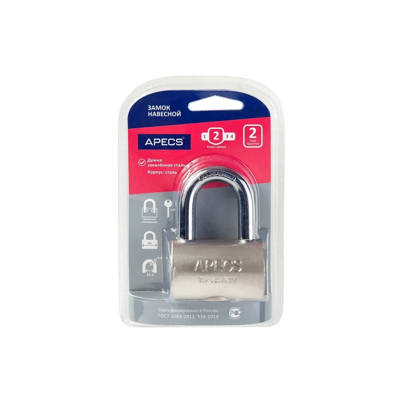 Замок навесной Apecs PDS-32-50