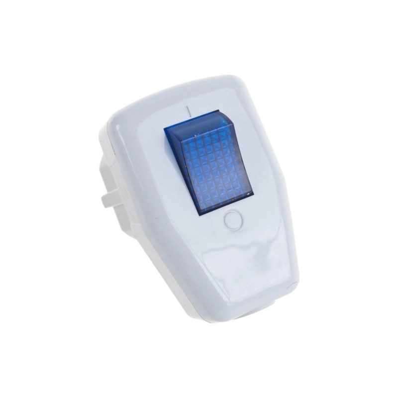 Вилка ЭРА Vx5-В с/з с выкл. 16А белая