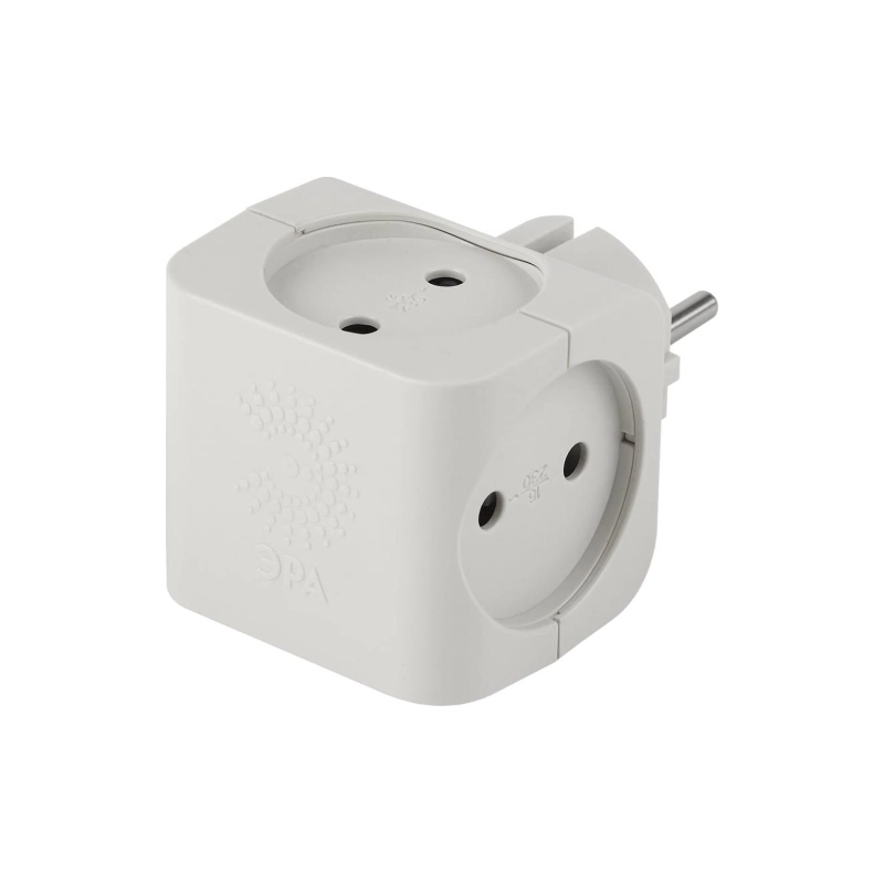 Тройник ЭРА SP-4-W 4гн белый