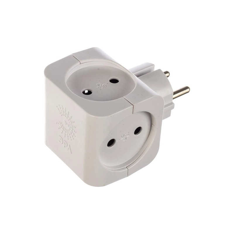 Тройник ЭРА SP-4-W 4гн белый