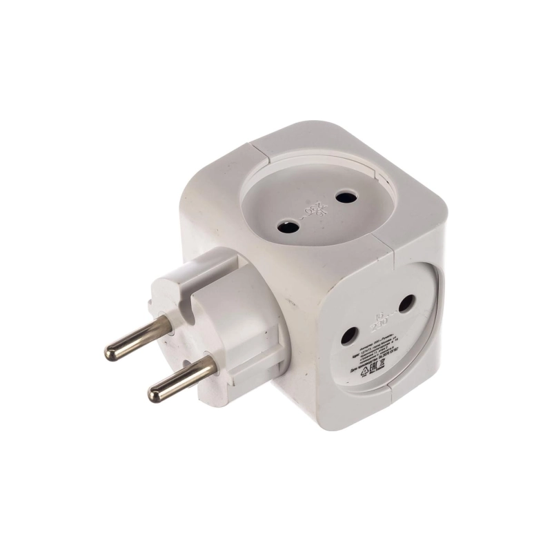 Тройник ЭРА SP-4-W 4гн белый