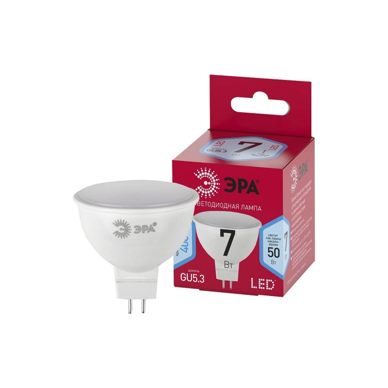 Лампа ЭРА LED MR16-7W-840