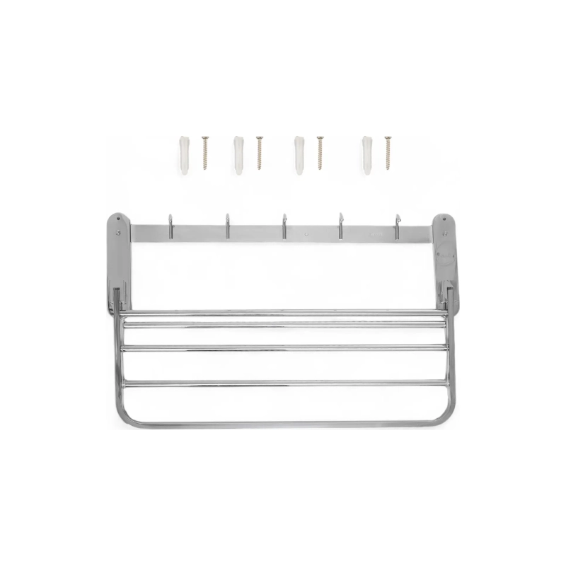 Полка настенная с крючками для полотенец Р3220