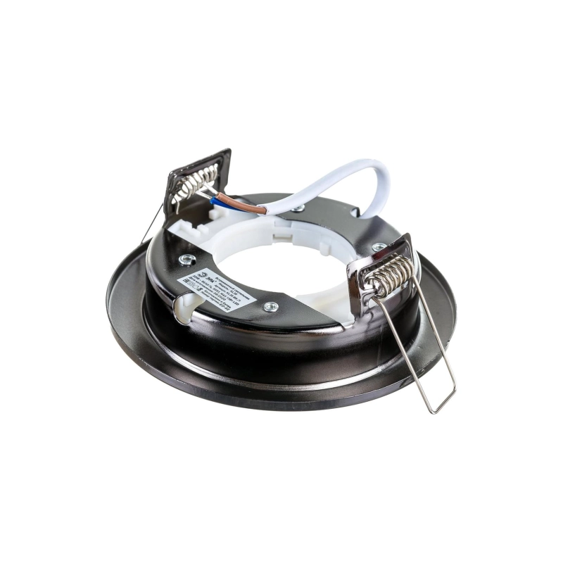 Св-к ЭРА KL35 BK/1 под лампу Gх53 220V 13W черный металл