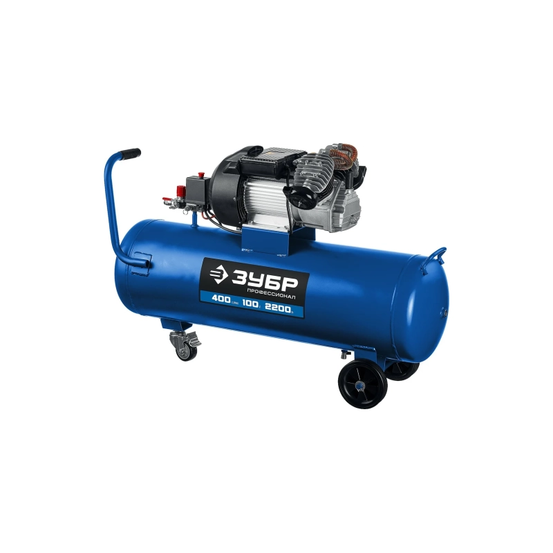 ЗУБР Компрессор масляный 400л/мин. 100л 2200Вт Профессионал