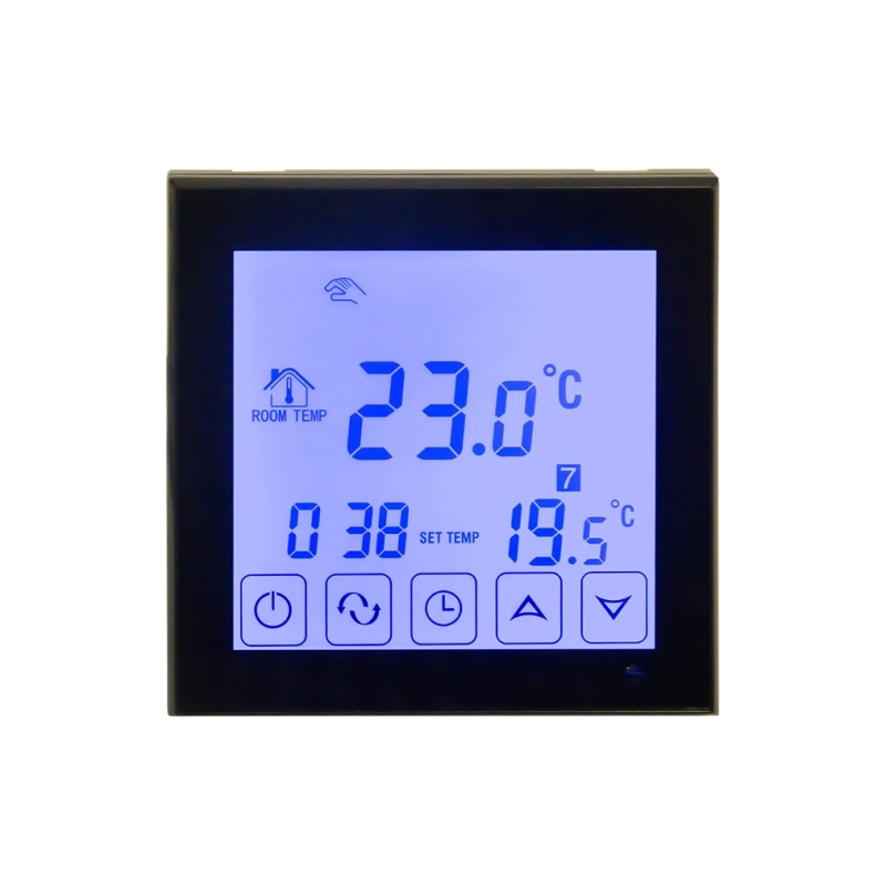 Терморегулятор сенсорный с авт. програм. REXANT, R200B, черн.