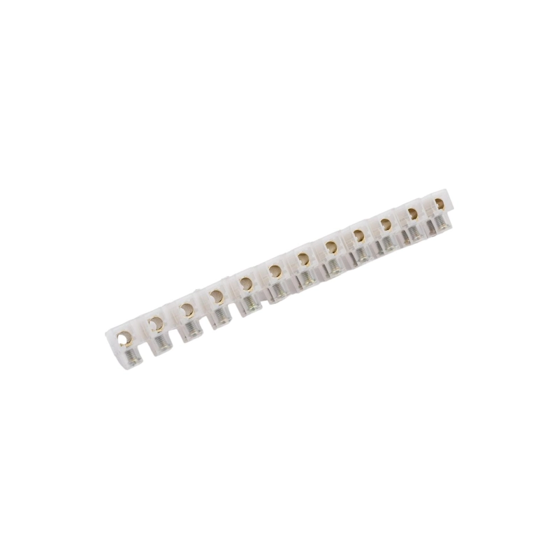 Зажим винтовой NO-12В-10, ЗВИ-10 пэ 1,5-10мм, 100*С белый (12 пар) ЭРА