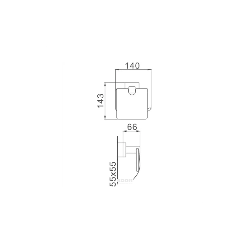 НВ8603 Держатель для туалет. бумаги хром